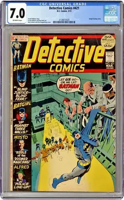 Buy Detective  #421  DC  1972  CGC 7.0  Batgirl   52 Page Giant   Neal Adams Cover • 54.37£