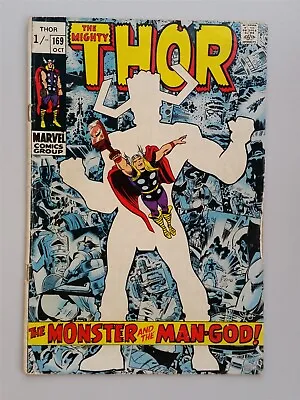 Buy Thor Mighty #169 Vg- (3.5) Galactus Origin October 1969 ** • 24.99£