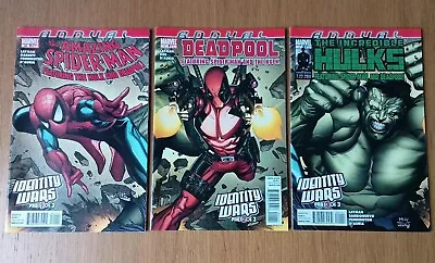 Buy Identity Wars #1-3 Annuals The Amazing Spider-Man #38 Deadpool #1 Hulk #1 2011 • 15£