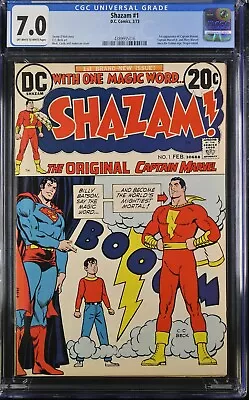 Buy Shazam 1 2/73 D.C. Comics CGC 7.0 • 54.45£