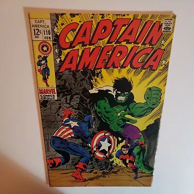 Buy Captain America 110 (Marvel 1968) 1st Rick Jones As 4th Bucky -1st Madame Hydra  • 223.87£