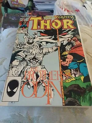 Buy The Mighty Thor #349A, 1st Print, Origin Of The Odinforce, Walt Simonson, 1984 • 8£