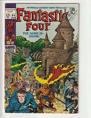 Buy Fantastic Four # 84 FN/FN+ Marvel Comic Book 1969 Doctor Doom App. • 29.92£