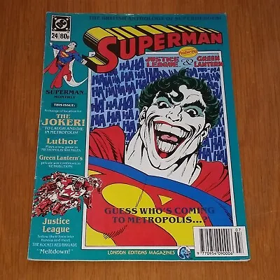 Buy Superman #24 1989 Justice League Green Lantern Dc British Monthly Weekly Comic * • 4.99£