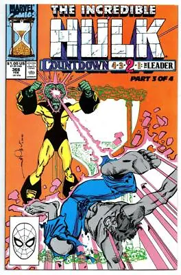 Buy Incredible HULK #366, VF+, Grey, Bruce Banner, 1968 1990, Leader, Marvel • 4.74£