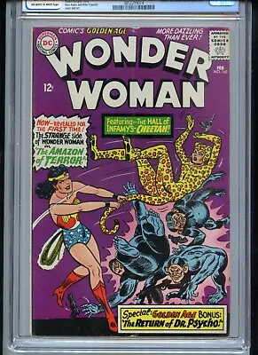 Buy Wonder Woman #160 CGC 5.0 OWTW Pages Cheetah Cover • 159.90£