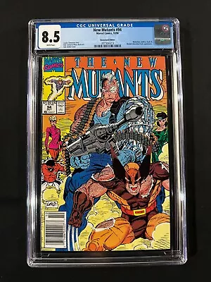 Buy New Mutants #94 CGC 8.5 (1990) - Newsstand Edition - Wolverine & Cable App • 47.43£