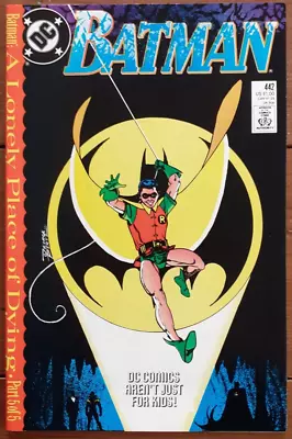 Buy Batman 442, A Lonely Place Of Dying Part Five, Dc Comics, December 1989, Vf • 8.99£