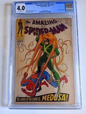 Buy Amazing Spiderman 62 CGC 4.0 Medusa App • 75£