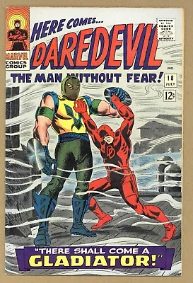 Buy Daredevil 18 FVF John Romita Cover + Art! 1st GLADIATOR! 1966 Marvel Comics U886 • 62.70£