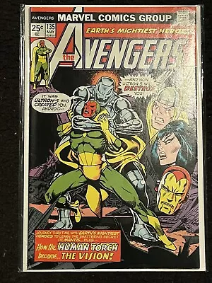 Buy Avengers #135 ~ H.torch Becomes The Vision. G/VG ~ Description👇 • 5.60£
