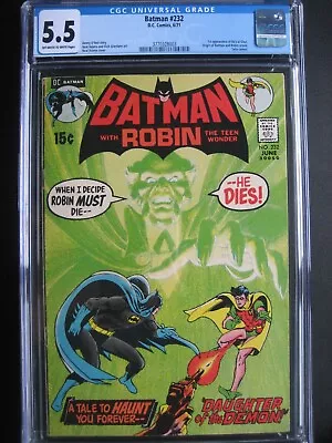 Buy Batman #232 CGC 5.5 DC Comics 1971 1st App Ra's Al Ghul • 341.85£