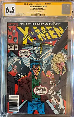 Buy Uncanny X-Men #245 (06/1989) CGC 6.5, Signed By Chris Claremont • 102.50£