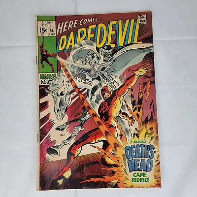 Buy Daredevil #56 And Death's Head Came Riding! Comic Book 1969 • 23.57£