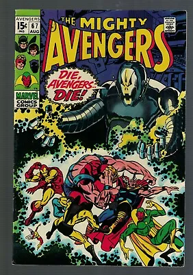 Buy Marvel Comics Avengers 67 Ultron 1966 FN + 6.5 Die Avengers Die ! • 69.99£