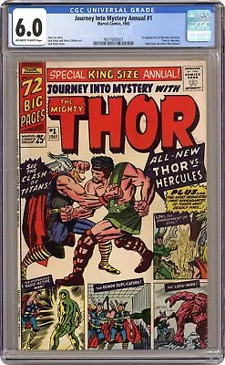 Buy Thor Journey Into Mystery #1 CGC 6.0 1965 4077685007 1st App. Hercules • 647.35£