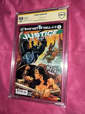 Buy Justice League #32 “Dark Nights Metal” CBCS 9.8 Signed By Scott Snyder • 48.03£