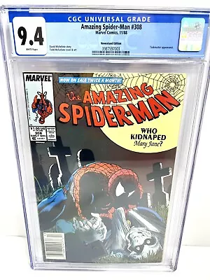Buy Amazing Spider-Man #308 1988 CGC 9.4 White Newsstand Marvel Comics Graded • 92.74£