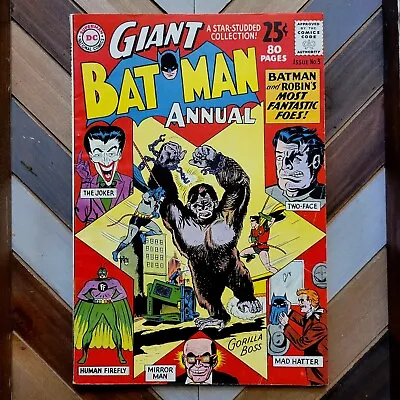 Buy BATMAN ANNUAL #3 FN+ (DC 1962) 80-page GIANT  Fantastic Foes  Back Cover Gallery • 117.51£