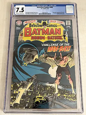 Buy Batman Detective Comics 400 Cgc 7.5 Silver Age Origin 1st App Man-bat Dc Comics • 475.79£