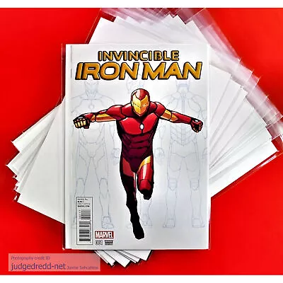Buy Marvel Iron Man Size Comic Bags ONLY Acid-Free Size17 [Available Now] X 25 • 12.98£