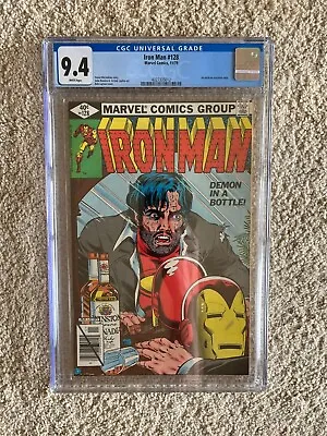 Buy 1979 Marvel Iron Man #128 CGC 9.4 Newsstand Demon In A Bottle Alcoholism Story • 194.35£