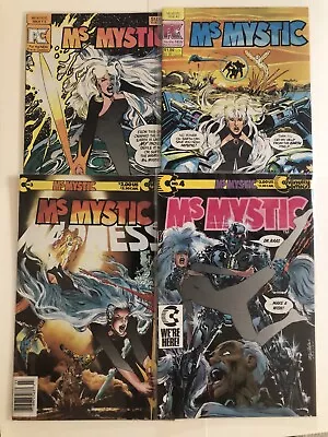 Buy Lot Of 4 MS MYSTIC Comics. Vol 1:1-4. F To VF Neal Adams & Hero Comics Flare #1 • 9.49£