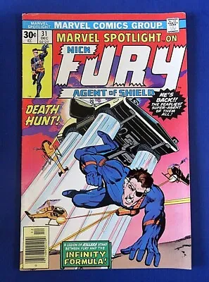 Buy SPOTLIGHT ON #31 Nick Fury COMIC BOOK  ~ MARVEL 1976 ~ FN • 4.74£