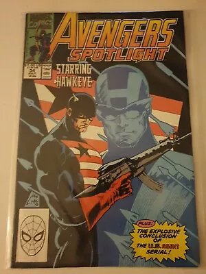 Buy AVENGERS SPOTLIGHT #34, Marvel Comics HAWKEYE, And U.S. AGENT Nm Copper Age • 1.99£