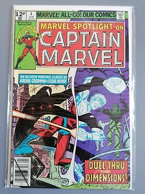 Buy *** Marvel Comics Marvel Spotlight #4 Captain Marvel 1980 • 3£