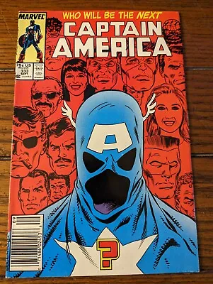 Buy Captain America 333 VF 8.0 1st App Of John Walker As Captain America Newsstand  • 11.99£