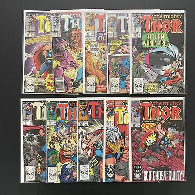 Buy Marvel Thor Lot Of 10 Comic Books 400 401 402 403 406 407 408 414 429 430 Boards • 11.46£