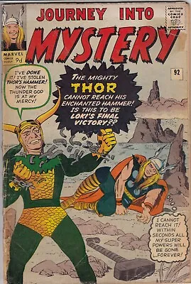 Buy Journey Into Mystery Thor 92 - 1963 - Loki - Good/Very Good • 129.99£