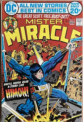 Buy Mister Miracle #9 August 1972 Jack Kirby Art Nice Sharp Copy 1st App Himon Key • 14.99£