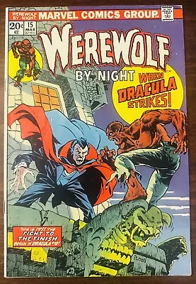 Buy Werewolf By Night #15 VF 8.0 Dracula Appearance! Mike Ploog Cover Art! • 55.34£