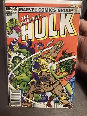 Buy Marvel Comics The Incredible Hulk #282 First She-hulk Team Up • 32.17£