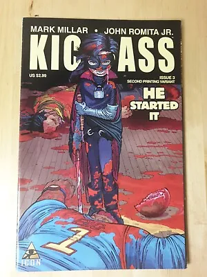 Buy Kick-Ass Volume 1 #3 Rare 2nd Print 1st Appearance & Cover Of Hit-Girl Icon 2008 • 11.99£