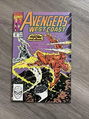 Buy Avengers West Coast #63 1st Appearance Living Lightning Marvel Comics 1990 • 5.95£