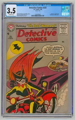 Buy DETECTIVE COMICS #233 CGC 3.5 Origin & 1st App. Batwoman, Batman DC Comics 1956 • 1,185.91£