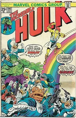 Buy Incredible Hulk #190  The Man Who Came Down On A Rainbow!  1975 Marvel Comic • 11.16£