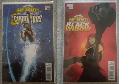 Buy Infinity Countdown: Champions #1 & Black Widow #1 (2018) Both Variant Covers • 5.99£