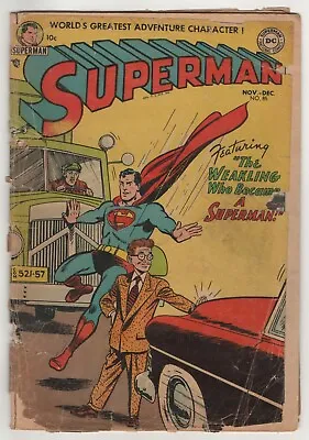 Buy Superman  #85    1953 DC Vintage    Prof. Caspar Snelling Gains Super Powers! • 88.39£