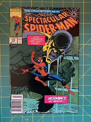 Buy The Spectacular Spider-Man #178 - Jul 1991 - Vol.1 - Newsstand Edition - 7.5 VF- • 3.39£