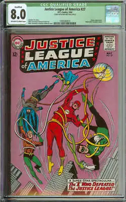 Buy Justice League Of America #27 Cgc 8.0 Ow/wh Pages Q • 96.51£