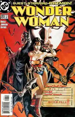 Buy Wonder Woman (2nd Series) #203 VF/NM; DC | Batman Greg Rucka - We Combine Shippi • 7.04£