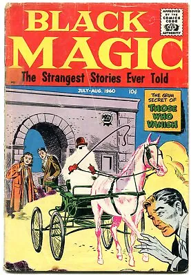 Buy BLACK MAGIC Vol 7 #3 1960-STRANGE STORIES-PRIZE COMICS VG • 29.64£