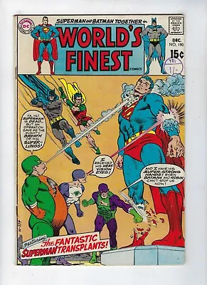 Buy World's Finest # 190 DC Comics - Silver Age Lex Luther App  Dec 1969 • 4.95£