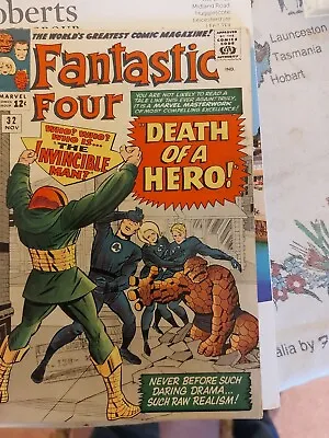 Buy 1964 Fantastic Four Comic Number 32 Death Of A Hero  • 70£