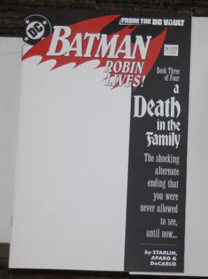 Buy DC Batman #428 Robin Lives Facsimile BLANK Sketch Cover Variant - • 6.43£