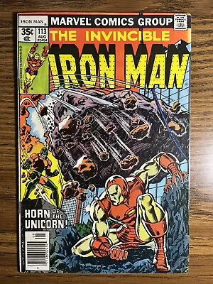 Buy Iron Man 113 Bill Mantlo Story Herb Trimpe Cover Marvel Comics 1978 • 5.49£